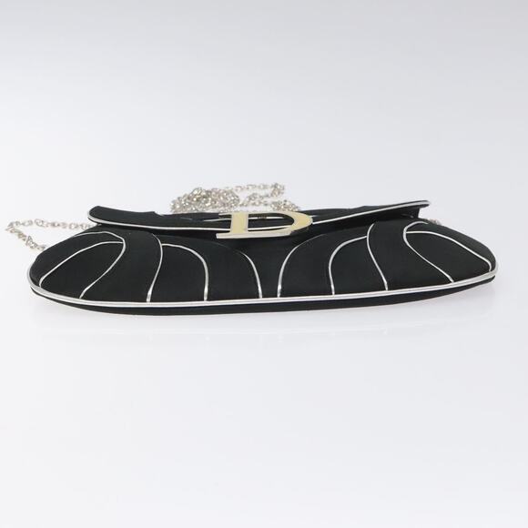 DIOR Chain Shoulder Bag Suede Black - Picture 9 of 12